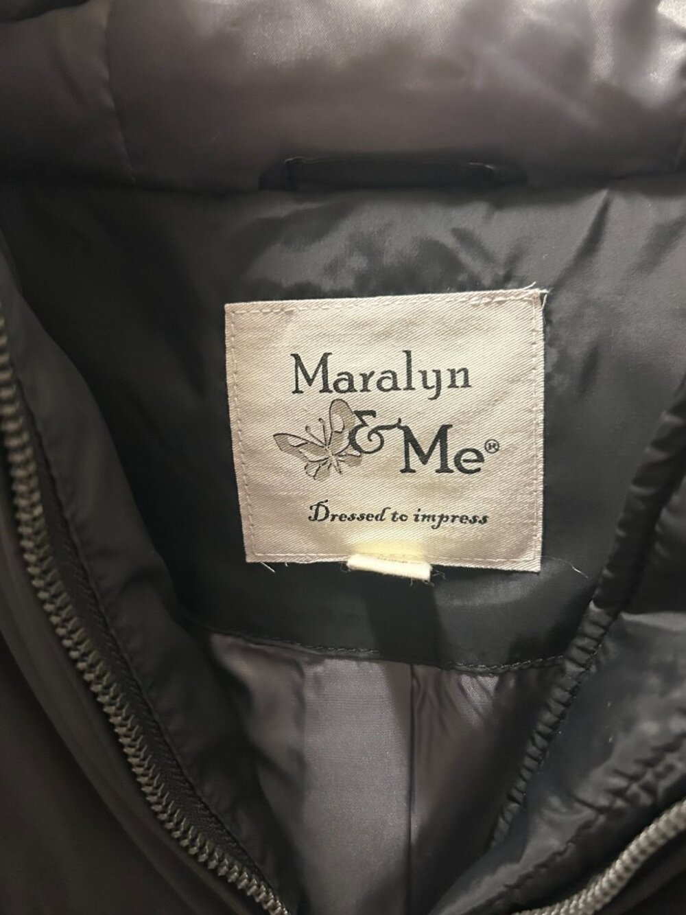 . Maralyn & Me Puffer Coat Gently Used Size 1X (Fits Like 2X) – Faux Fur Hood - Picture 2 of 7